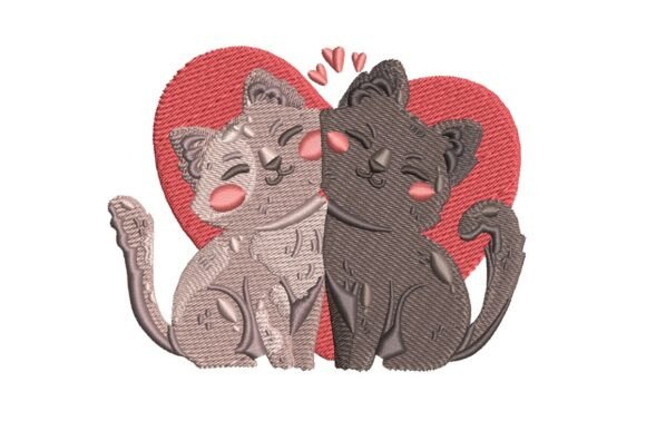 Cats in Love Embroidery: A Designer’s Review for Personalized Gift Makers