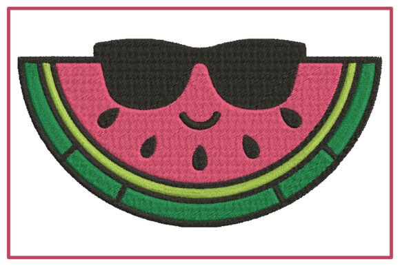 Cool Watermelon Summer Embroidery for Etsy Sellers