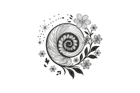 Floral Nautilus Shell: Elegant Embroidery Review