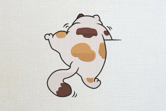 Funny Clinging Calico Cat: Apparel Design Review