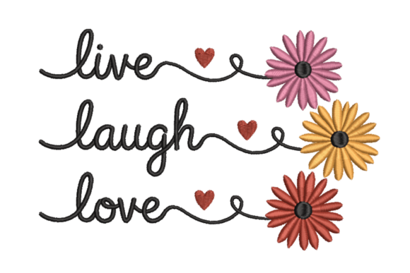Live Laugh Love Daisy: A Designer’s Stitch Test