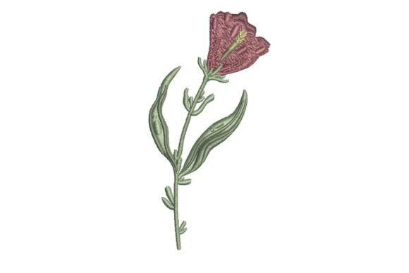 Mauve Wildflower Embroidery: A Delicate Touch for Holiday Crafts
