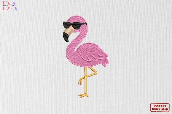 Pink Flamingo Tropical Beach Bird: A Stitch-Out Review