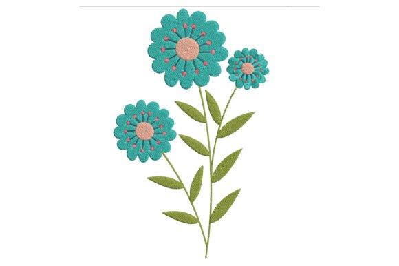 Retro Flower Embroidery: A Seasonal Charm for Holiday Creations